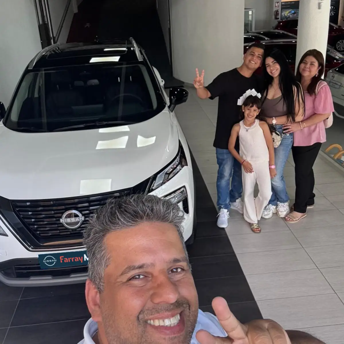 Marcela, Brian, Liliana y Luciana